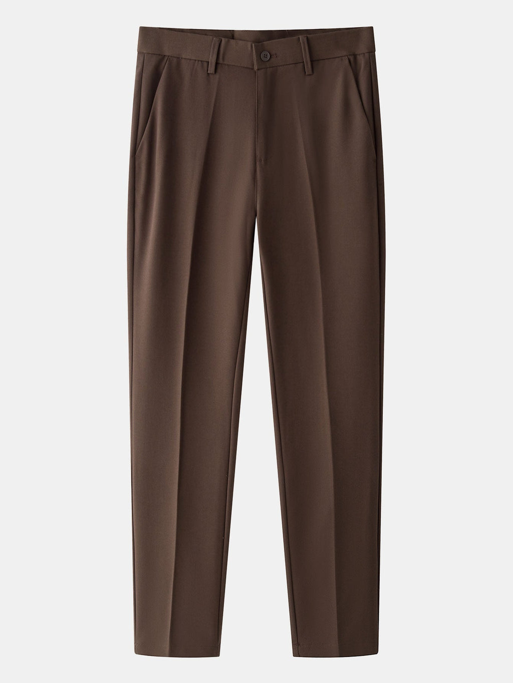 Linen Textured Knit Shirt & Slim Fit Tapered Trousers