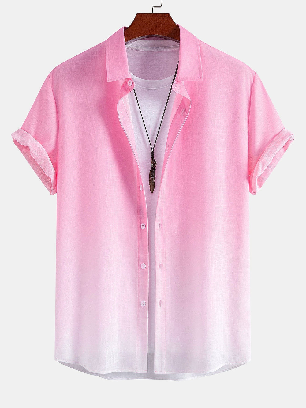 Gradient Linen Look Shirt
