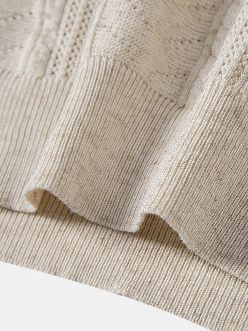 Linen Textured Knit Polo & Slim Fit Tapered Trousers