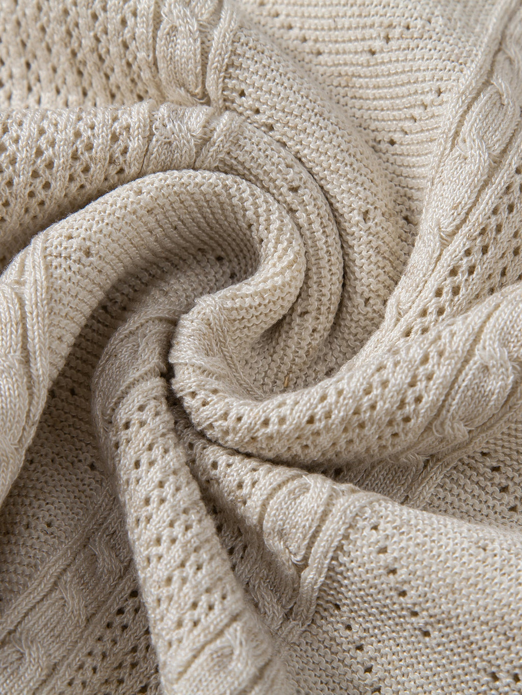 Linen Textured Knit Polo & Straight Leg Linen Pants