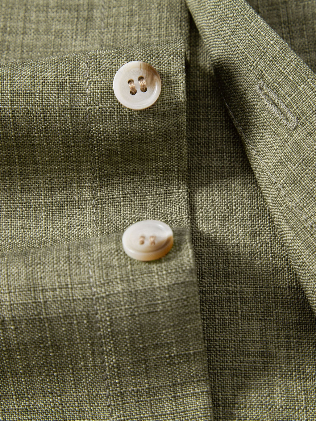 Linen Look Button Up Shirt & Crinkle Textured Straight Leg Pants